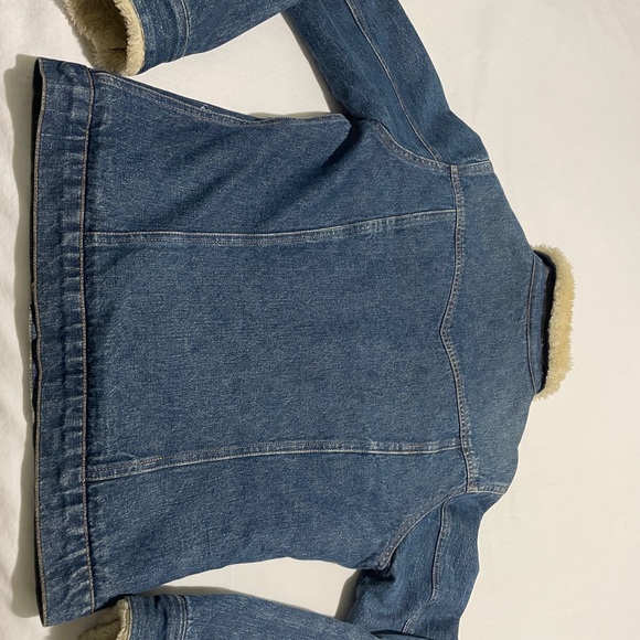 Girls ROXY JACKET! SIZE LARGE Sherpa Lined Denim Jean Jacket *FREE SHIPPING!* - Picture 8 of 11